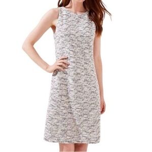 Loft Sheath Dress with unique black/white pattern